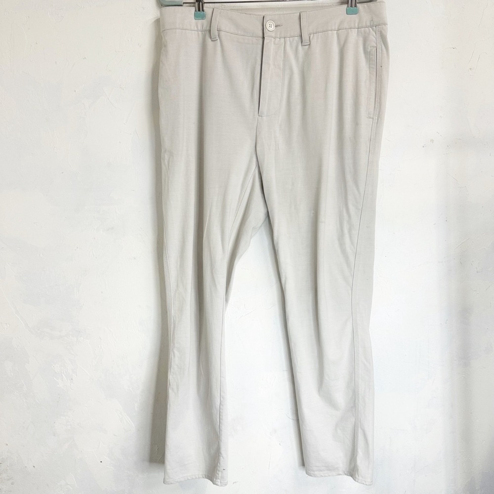 James Perse Standard Chino Dress Pants Men's Size 30 Cream Straight Leg